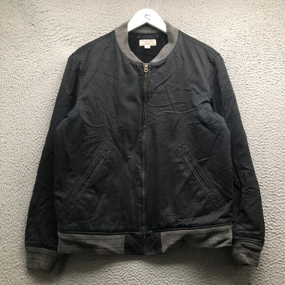 J Crew Wallace & Barnes Thermore Wool Bomber Varsity Jacket Men Medium Heavy - Picture 1 of 7